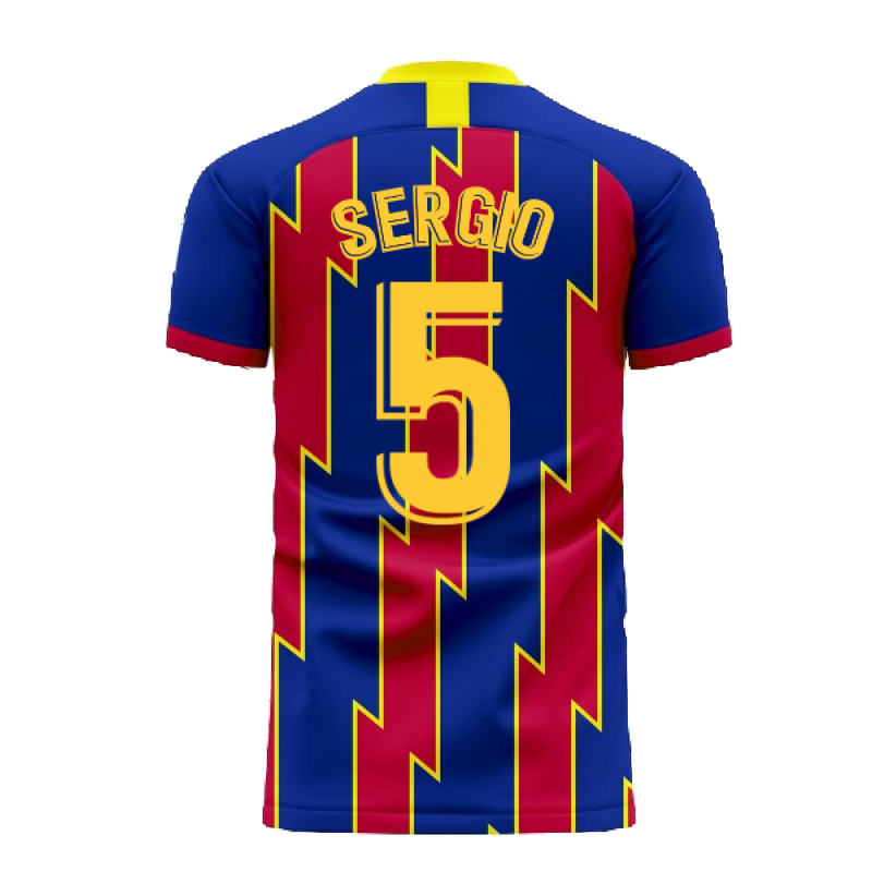 Catalonia 2022-2023 Home Concept Football Kit (Libero) (SERGIO 5)