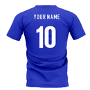 Croatia Team T-Shirt - Royal (Your Name)