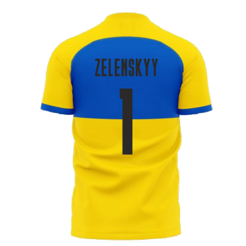 I Stand With Ukraine Concept Football Kit (Libero) (ZELENSKYY 1)