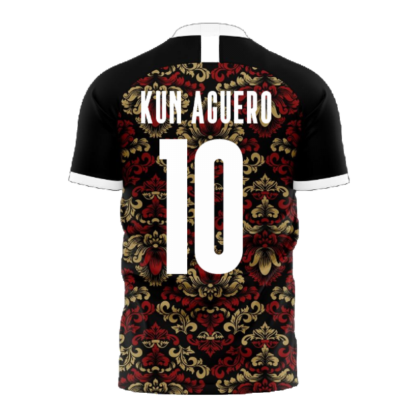 Manchester Blues 2022-2023 Away Concept Football Kit (Libero) (KUN AGUERO 10)