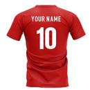 Norway Team T-Shirt - Red (Your Name)