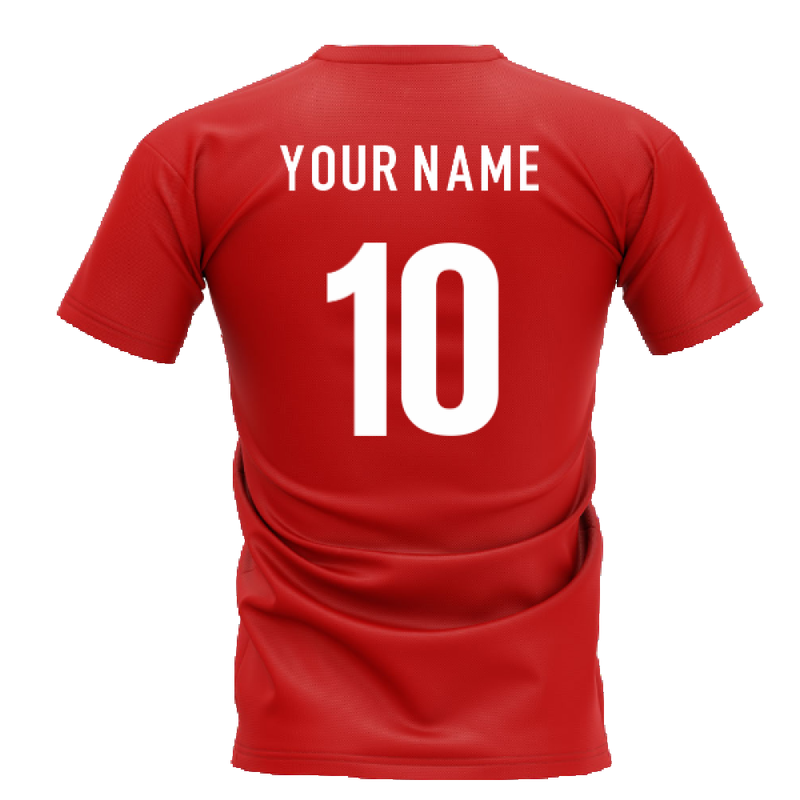 Norway Team T-Shirt - Red (Your Name)