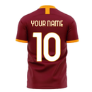 Roma 2020-2021 Home Concept Football Kit (Libero) (Your Name)