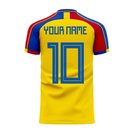 Romania 2020-2021 Home Concept Football Kit (Libero) (Your Name)