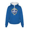 Greece 'Flame' footer with hood - Royal blue