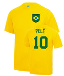 Pelé Brazil World Cup Football Fancy Dress Player T Shirt