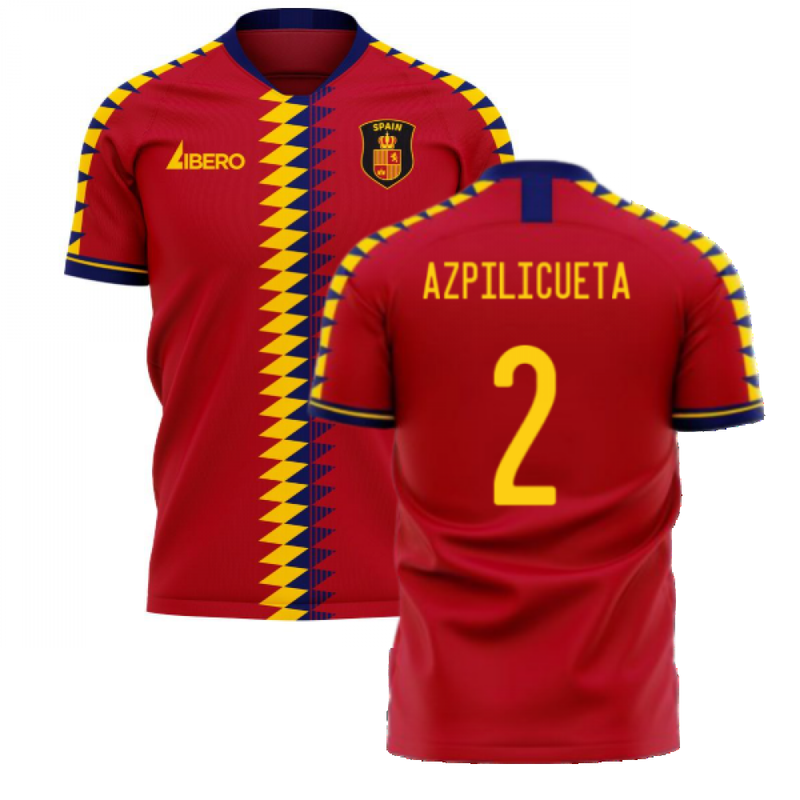 Spain 2020-2021 Home Concept Football Kit (Libero) (AZPILICUETA 2)