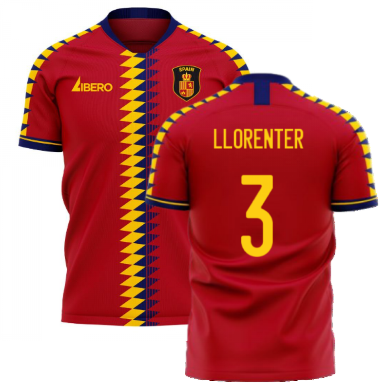 Spain 2020-2021 Home Concept Football Kit (Libero) (LLORENTE R 3)