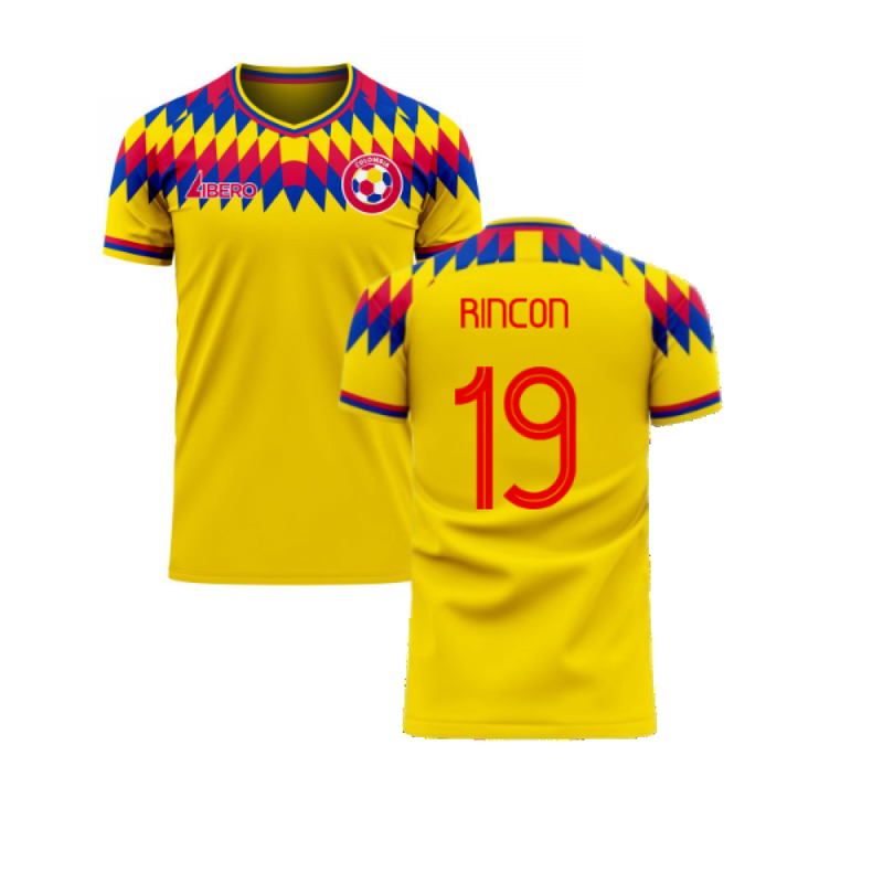 Colombia 2022-2023 Home Concept Football Kit (Libero) (Rincon 19)
