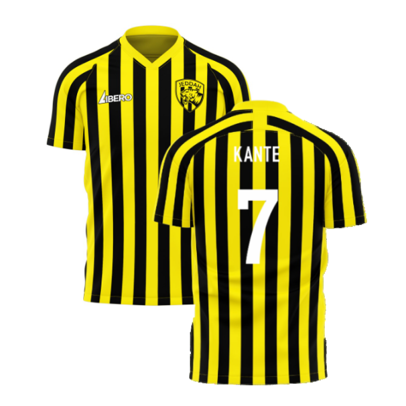 Al-Ittihad 2023-2024 Stripe Home Concept Football Kit (Libero) (Kante 7)