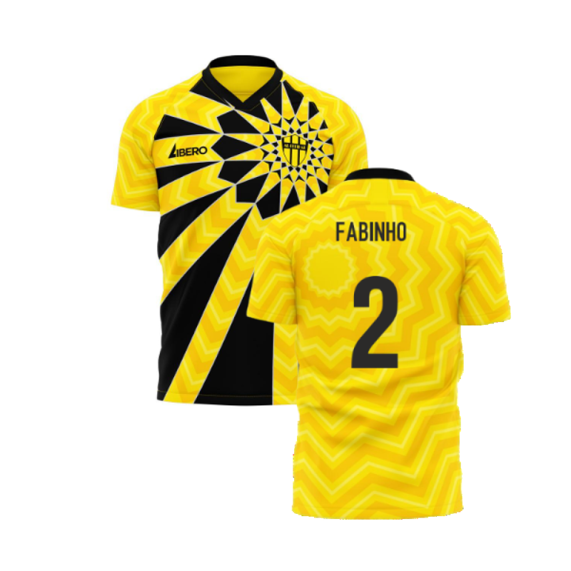 Al-Ittihad 2023-2024 Home Concept Football Kit (Libero) (Fabinho 2)