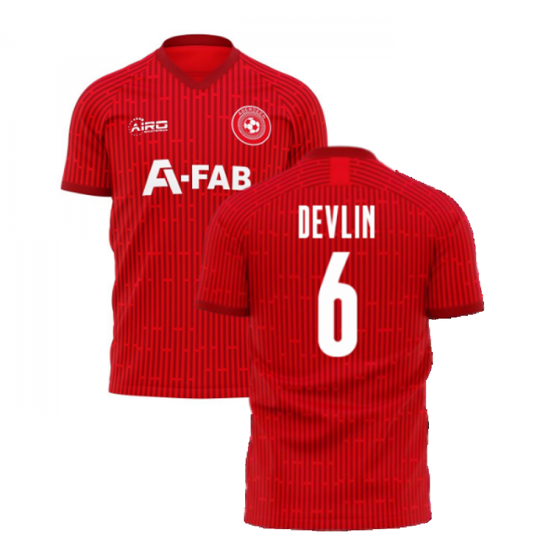 Aberdeen 2022-2023 Home Concept Football Kit (Airo) (DEVLIN 6)