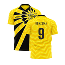 Al-Ittihad 2023-2024 Home Concept Football Kit (Libero) (Benzema 9)