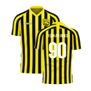 Al-Ittihad 2023-2024 Stripe Home Concept Football Kit (Libero) (Romarinho 90)