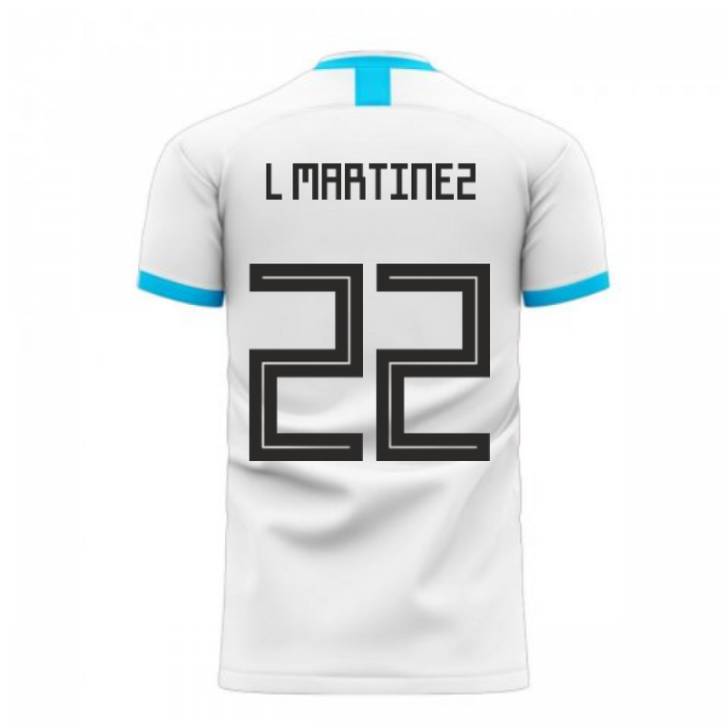 Argentina 2020-2021 Home Concept Football Kit (Libero) (L MARTINEZ 22)