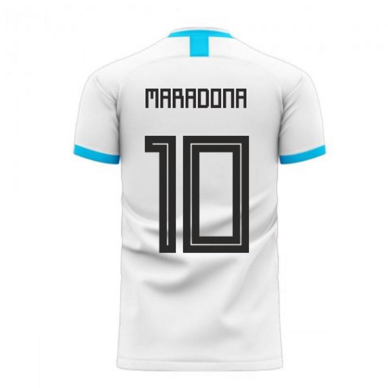 Argentina 2020-2021 Home Concept Football Kit (Libero) (MARADONA 10)