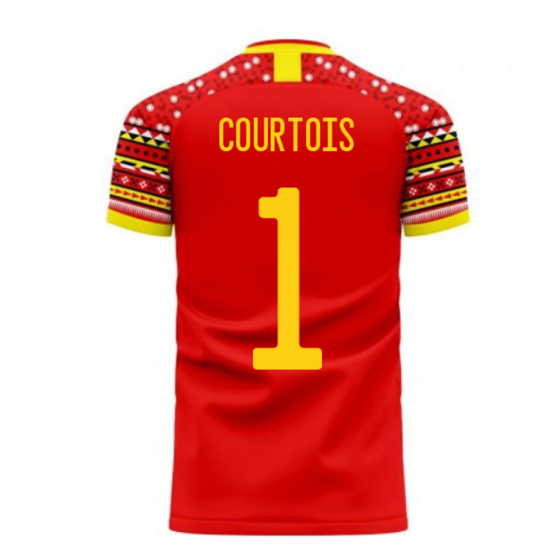 Belgium 2020-2021 Home Concept Football Kit (Libero) (COURTOIS 1)