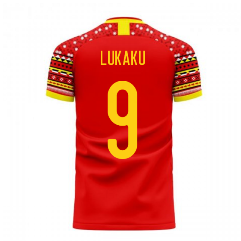 Belgium 2020-2021 Home Concept Football Kit (Libero) (LUKAKU 9)