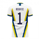 Bosnia 2020-2021 Away Concept Football Kit (Libero) (BEGOVIC 1)