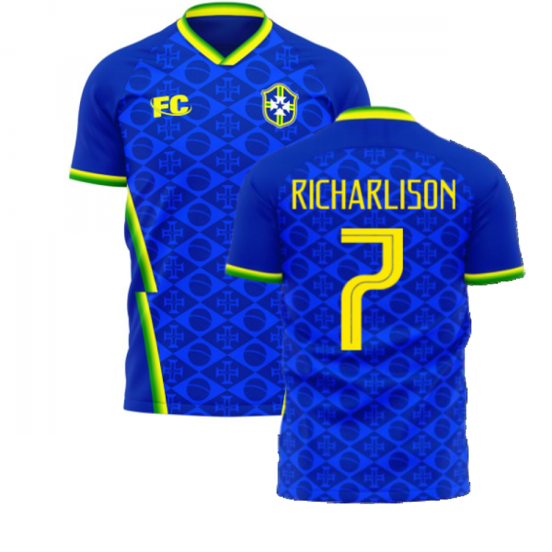 Brazil 2021-2022 Away Concept Football Kit (Fans Culture) (RICHARLISON 7)