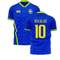 Brazil 2021-2022 Away Concept Football Kit (Fans Culture) (RIVALDO 10)