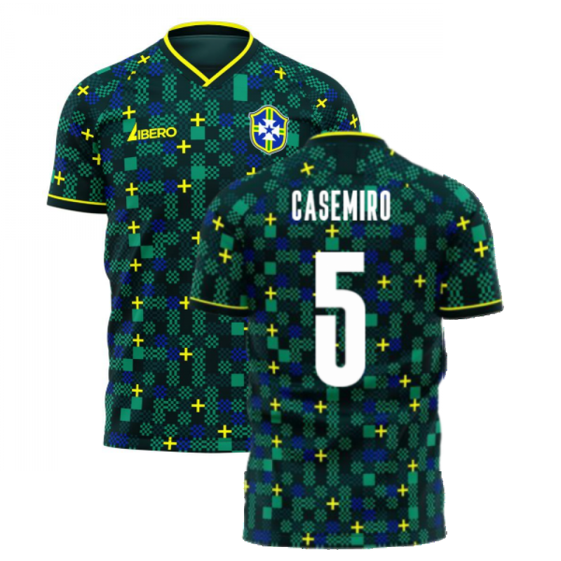 Brazil 2021-2022 Third Concept Football Kit (Libero) (CASEMIRO 5)