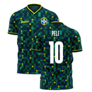 Brazil 2021-2022 Third Concept Football Kit (Libero) (PELE 10)