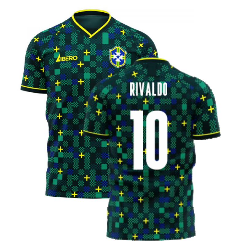 Brazil 2021-2022 Third Concept Football Kit (Libero) (RIVALDO 10)