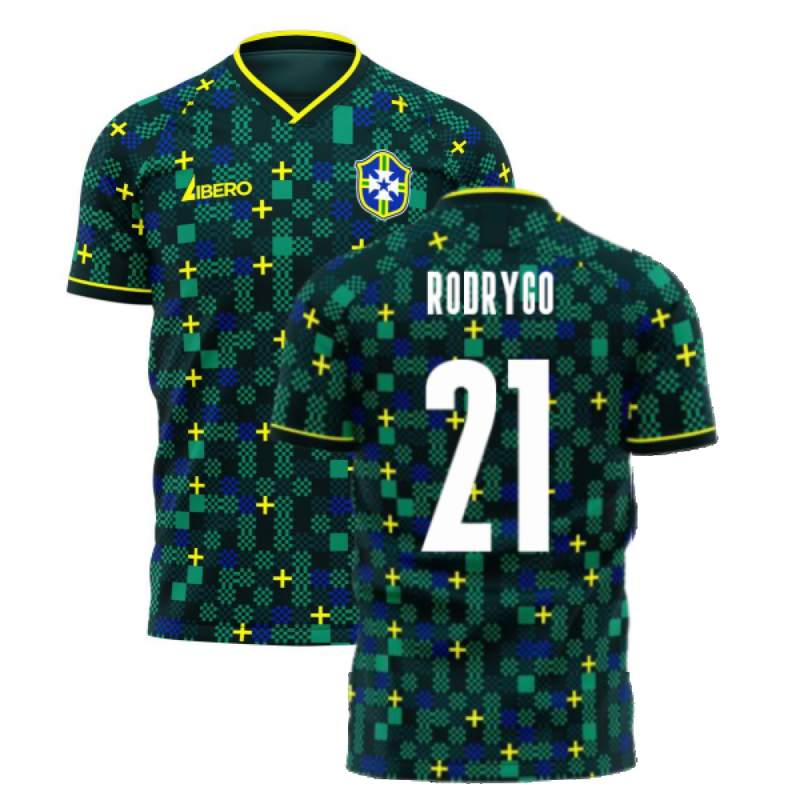 Brazil 2021-2022 Third Concept Football Kit (Libero) (RODRYGO 21)