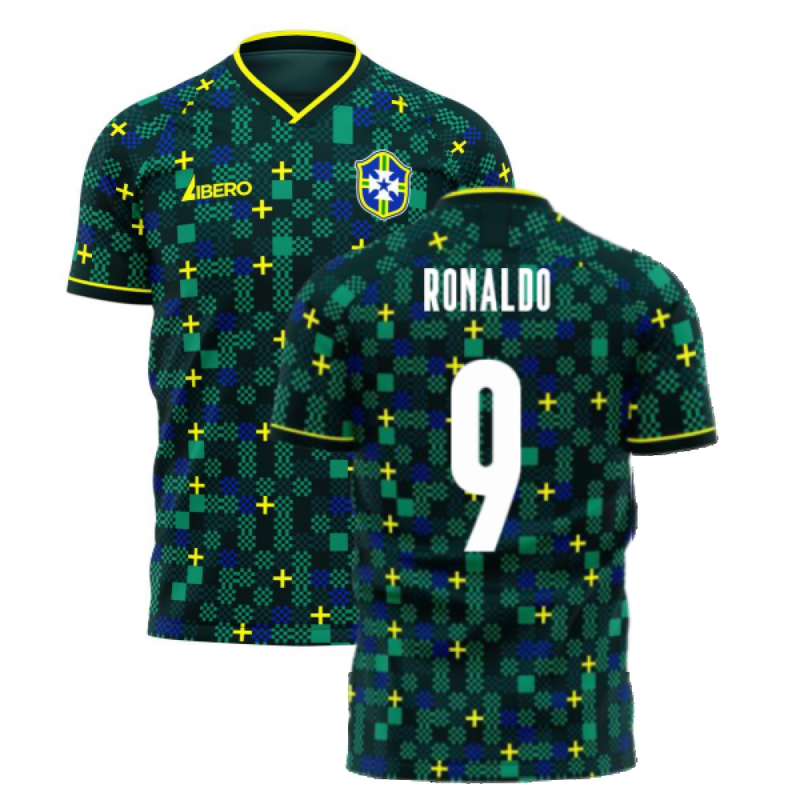 Brazil 2021-2022 Third Concept Football Kit (Libero) (RONALDO 9)