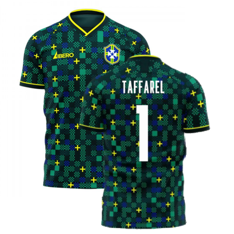 Brazil 2021-2022 Third Concept Football Kit (Libero) (TAFFAREL 1)