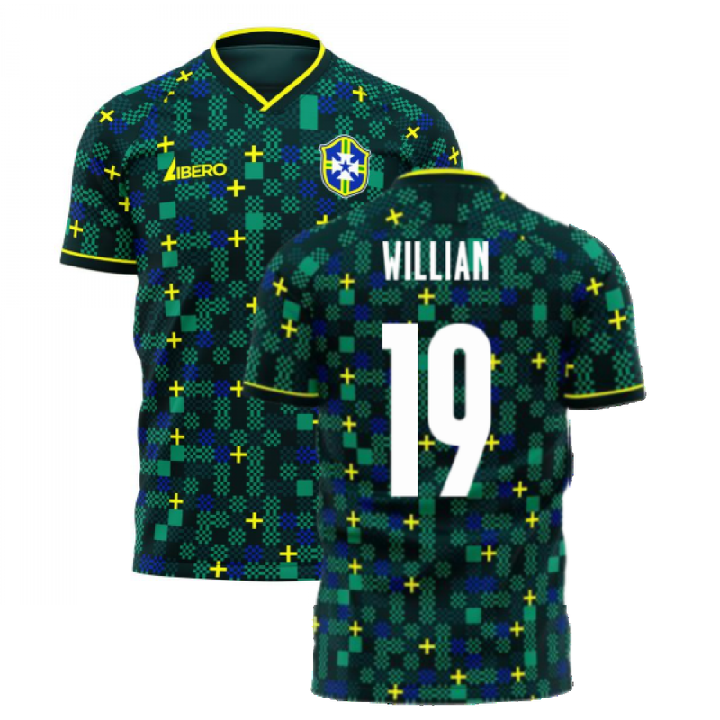 Brazil 2021-2022 Third Concept Football Kit (Libero) (WILLIAN 19)