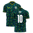 Brazil 2021-2022 Third Concept Football Kit (Libero) (ZICO 10)