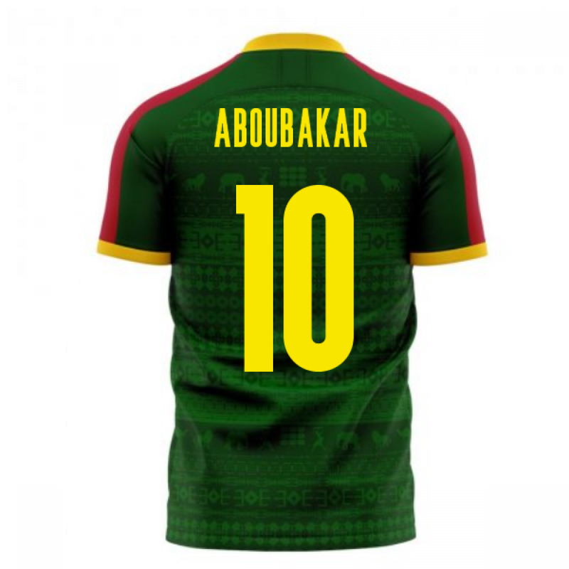 Cameroon 2020-2021 Home Concept Football Kit (Libero) (ABOUBAKAR 10)