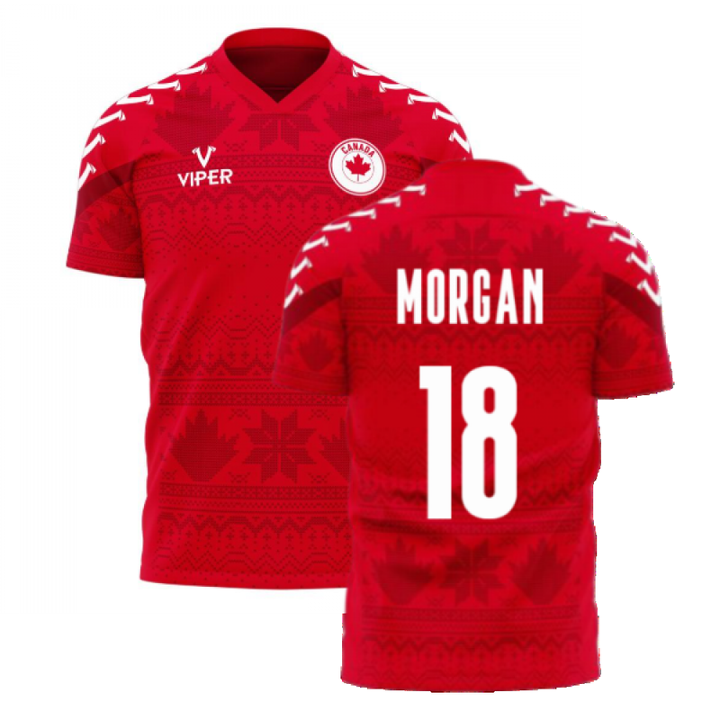 Canada 2021-2022 Home Concept Football Kit (Viper) (Morgan 18)