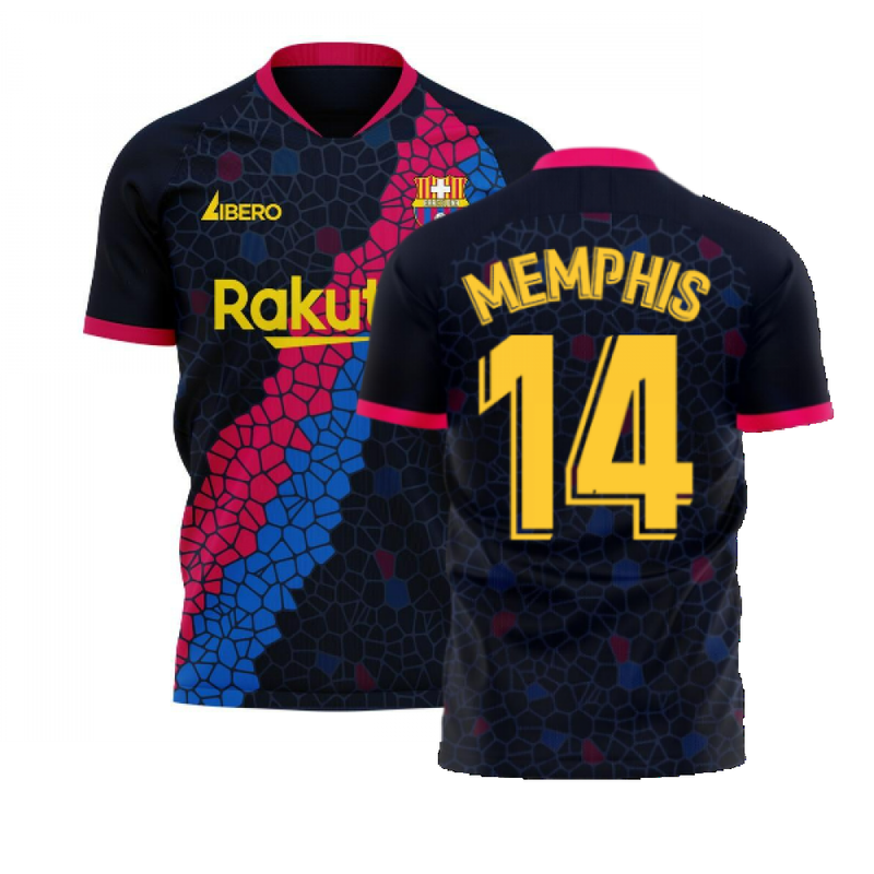 Catalonia 2022-2023 Away Concept Football Kit (Libero) (MEMPHIS 14)