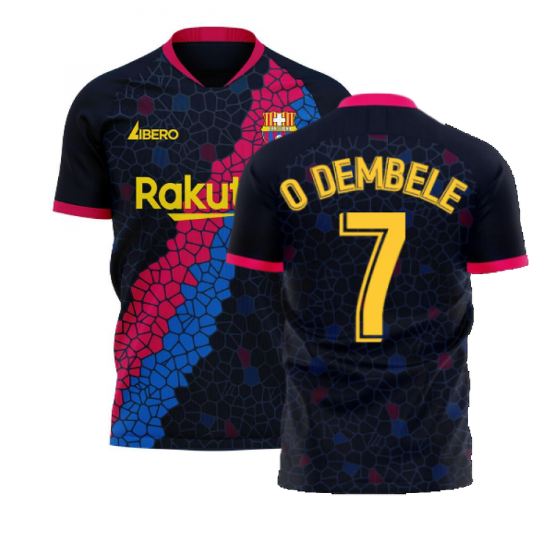 Catalonia 2022-2023 Away Concept Football Kit (Libero) (O DEMBELE 7)