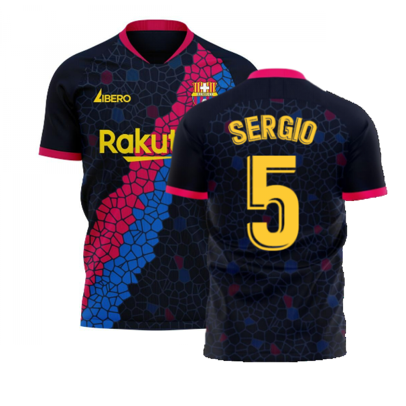 Catalonia 2022-2023 Away Concept Football Kit (Libero) (SERGIO 5)