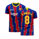 Catalonia 2022-2023 Home Concept Football Kit (Libero) (A INIESTA 8)
