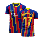 Catalonia 2022-2023 Home Concept Football Kit (Libero) (AUBAMEYANG 17)