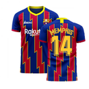 Catalonia 2022-2023 Home Concept Football Kit (Libero) (MEMPHIS 14)