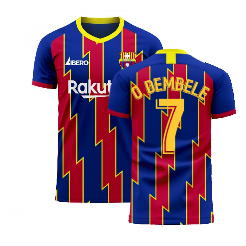 Catalonia 2022-2023 Home Concept Football Kit (Libero) (O DEMBELE 7)