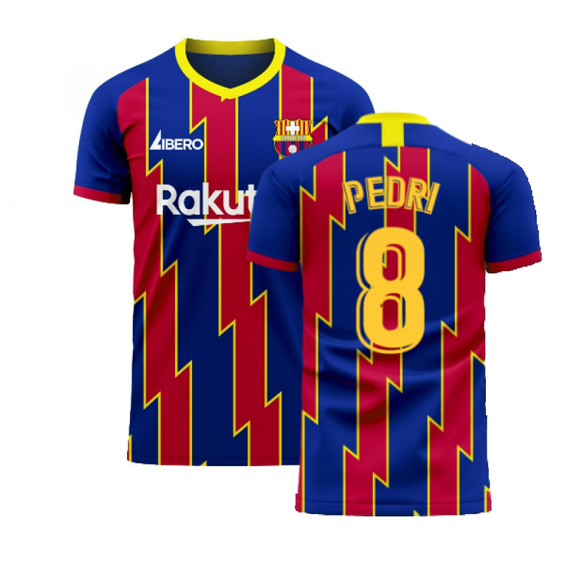 Catalonia 2022-2023 Home Concept Football Kit (Libero) (PEDRI 8)