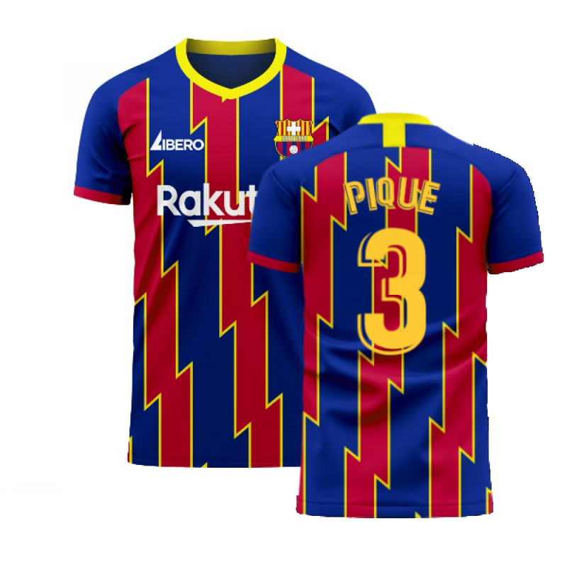 Catalonia 2022-2023 Home Concept Football Kit (Libero) (PIQUE 3)
