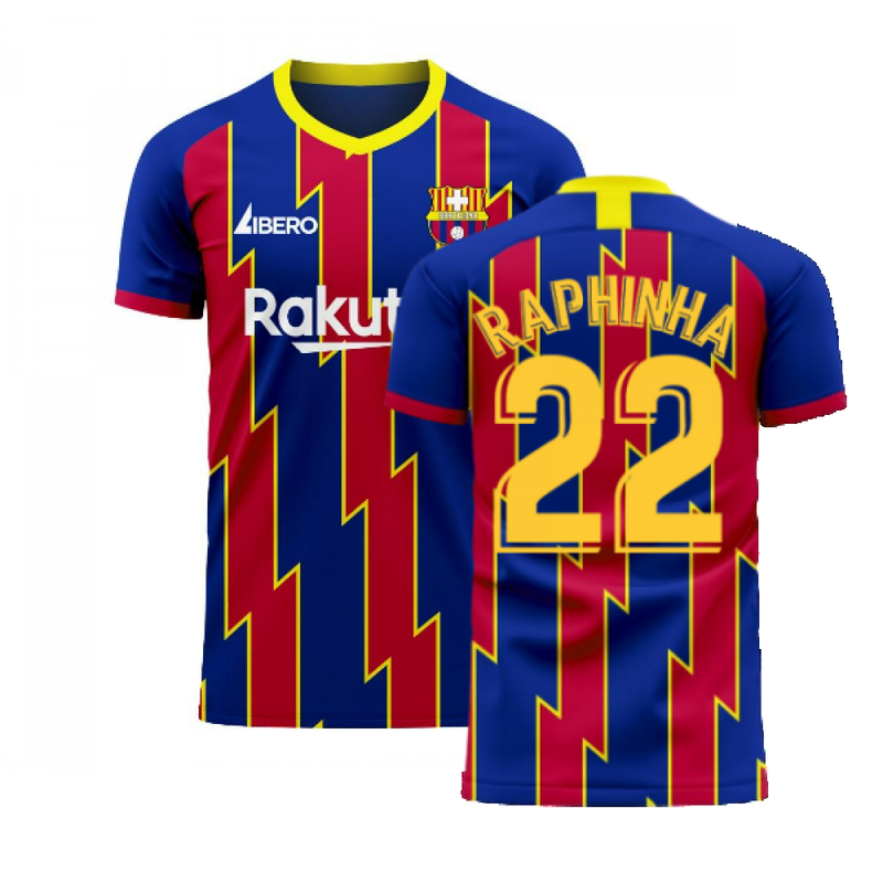 Catalonia 2022-2023 Home Concept Football Kit (Libero) (RAPHINHA 22)