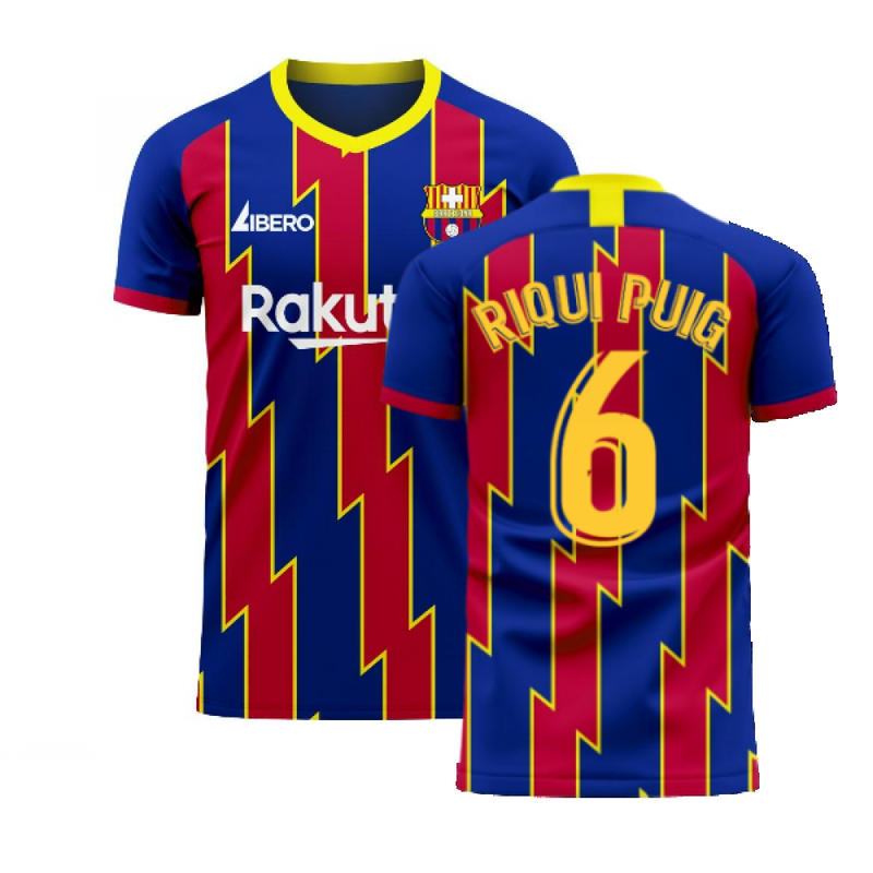 Catalonia 2022-2023 Home Concept Football Kit (Libero) (RIQUI PUIG 6)