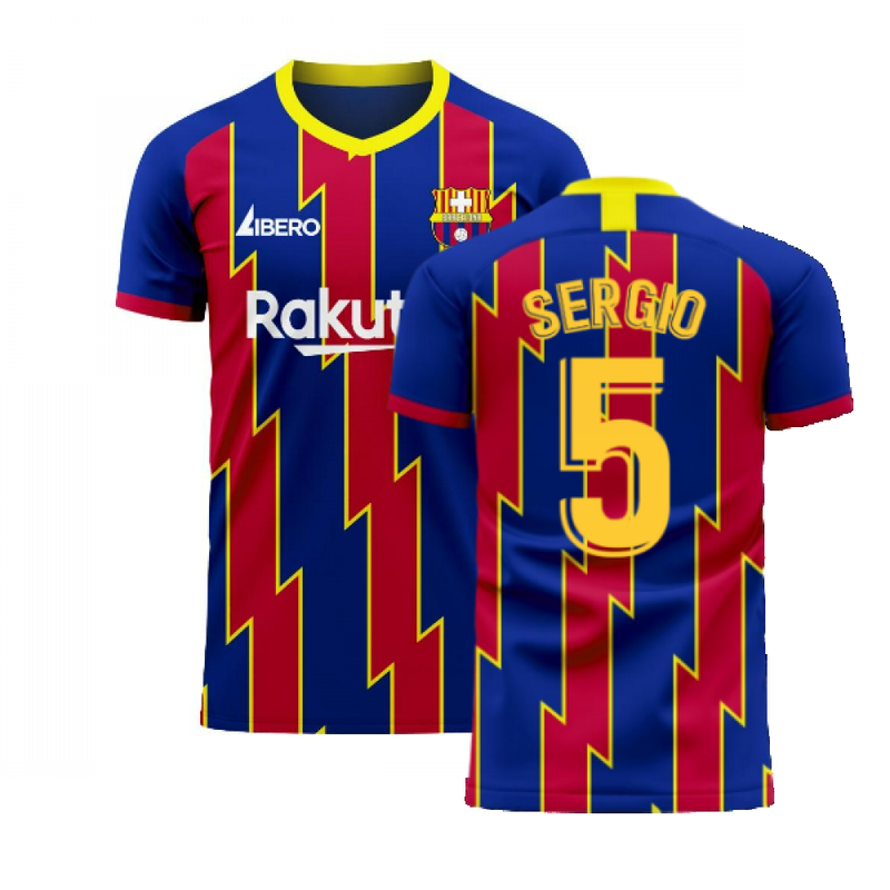 Catalonia 2022-2023 Home Concept Football Kit (Libero) (SERGIO 5)