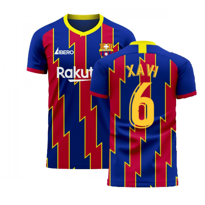 Catalonia 2022-2023 Home Concept Football Kit (Libero) (XAVI 6)