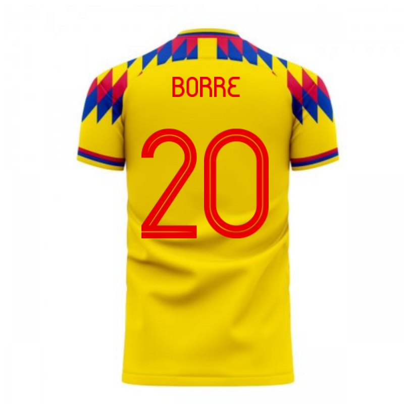 Colombia 2020-2021 Home Concept Football Kit (Libero) (BORRE 20)