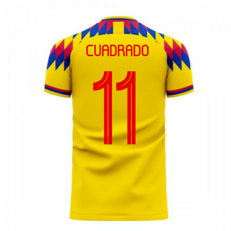 Colombia 2020-2021 Home Concept Football Kit (Libero) (CUADRADO 11)
